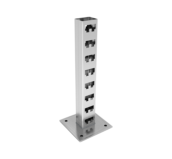 Стойка кабельная напольная двойная NSKGD400 INOX