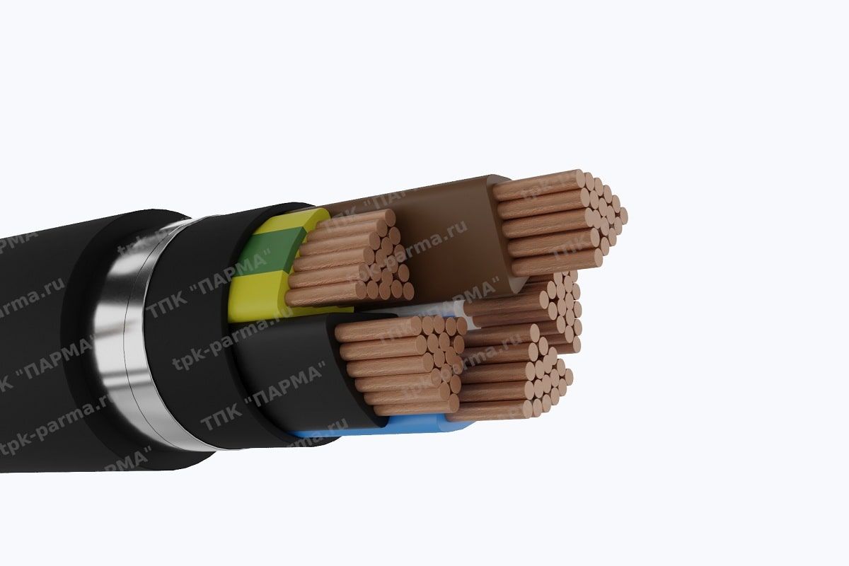 Фотография провода Кабель ПвБбШв 5х70 - 1кВ