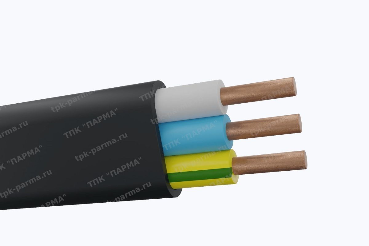 Фотография провода Кабель ВВГнг(A)-LSLTx-П 3х1,5 - 1кВ